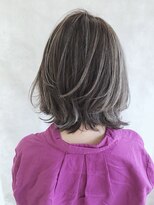 ムウ 難波(MOU)&nbsp;ハッシュカットフルバング似合わせカットレッドブラウン20代30代