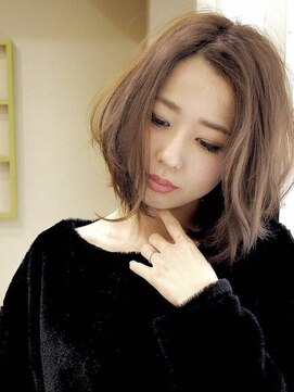 ヘアカフェ コトノハ(hair cafe Kotonoha) 【コトノハ】大人モードボブ全国6位毛先パーマ朝楽スリークボブ