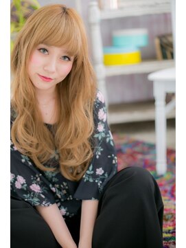 ミック ヘアアンドメイク アップ 駒込店(miq Hair&Make up) ハイトーン★ドーリーカールロング