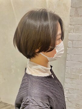 ベルビアンカ(Belle BIANCA) Belle BIANCA 流し前髪/就活生暗髪/丸みショート by yukiho