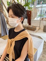 ヘアーアイスカルテット(HAIR ICI QUARTET)&nbsp;ハンサムショート × センターパート