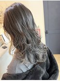 ロングウルフカットインナーカラーレイヤーカットロング