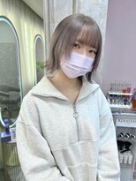 ガルボヘアー 名古屋栄店(garbo hair)&nbsp;黒染め打破　ケアブリーチ　ハイトーン　グレー