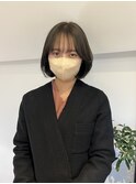 内巻きボブ レイヤーボブ 切りっぱなしボブ