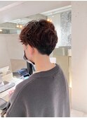 【竹之内蔵人】襟足スッキリ大人のハンサムショートパーマ