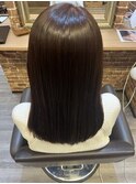 ツヤ髪/シンプルストレート/紫カラー　◎20代30代40代50代◎