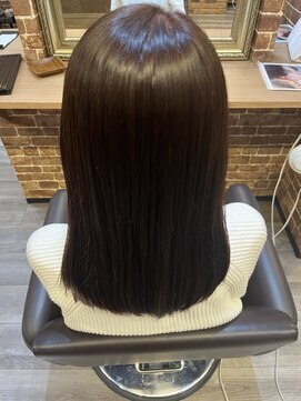 モニカ 新横浜店(Monica) ツヤ髪/シンプルストレート/紫カラー　◎20代30代40代50代◎