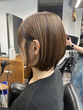 シェル 吉祥寺(shell) グレージュカラー/ボブウルフ/黒髪/ココアベージュ