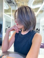 ヴァイス 渋谷店(VAICE)&nbsp;大人ミディアムレイヤーカット/ダブルカラー［グレージュ］