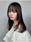 髪質改善＊ブラックシアーカラー＊美髪【Zina 神戸三田店】