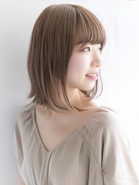 アルトリスト(Altruist Aging×HAIR&SPA) ★ダークアッシュ大人ガーリーボブ着物ミディアムレイヤーカット