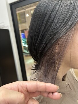 リンダ(LINDA) ラベンダーグレージュ/インナーカラー/秋髪[札幌美容室LINDA]