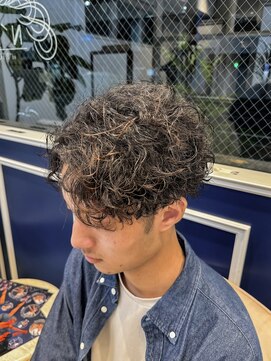 アンソル オブ リシェール(N'SOL of RICHAIR) ベリーショート/ダークアッシュ/ニュアンスパーマ/韓国マッシュ