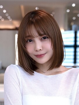 イルハバナ 渋谷(ill HAVANA) くびれミディ　前髪　イメチェン　ひし形　20代30代　外ハネ