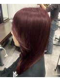 20代30代ソフトウルフ肩ラインダブルカラーピンクカラー