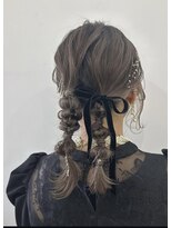 シカ 神戸三宮元町店(Cica)&nbsp;編みこみ ヘアセット アレンジ 三宮 パーティーセット