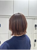 ボブ☆レッドピンクカラー