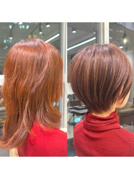 アンド ストーリーズ(&STORIES) ショートボブ髪型30代40代50代前髪あり前髪なし面長丸顔【倉田】