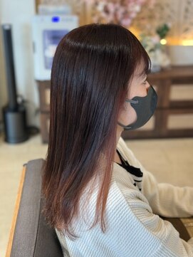 ヘアリゾート粋 ティガ 池袋店(tiga) ココアブラウン/ストレートロング