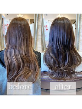 ヴィアスヘアー(vias hair) 白髪染めを使った大人女性のおしゃれカラー♪