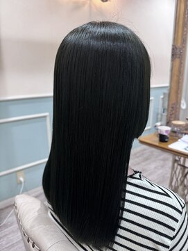 ラボヌールヘアーノーブル 新越谷店(La Bonheur hair noble) 極上髪質改善/美髪ストレート/ブルーブラック
