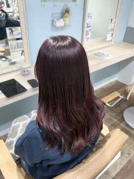 シュシュバイジャガラ 千葉駅北口店(chou chou byJAGARA) ボルドーピンク［chouchou千葉・千葉駅］