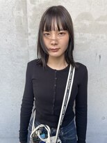 リル(Lilu) 2025.7 Lilu スクエアバングの雰囲気ミディアム　丸田美花