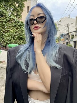 ラキング ギンザ トウキョウ(LAKING GINZA) くびれヘア/アプリコットオレンジ/夏/ハイライトカラー[銀座駅]