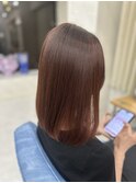艶ピンクブラウン【美髪革命】艶髪/髪質改善/縮毛矯正/代々木