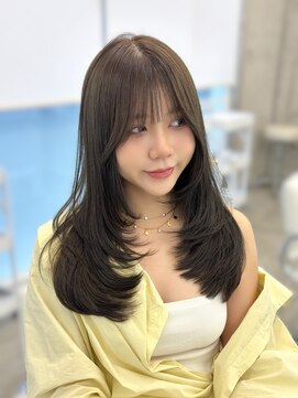 アイシー 表参道(ICY) レイヤーカット/韓国ヘア/ワンホンヘア/透明感オリーブカラー
