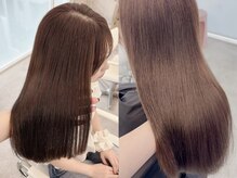 After ● ケアカラーでぷるんと弾む髪に ●