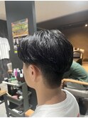 MEN’S HAIR/ブルーブラック/フェザーパーマ/柏