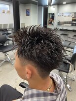 ライズ 渋谷店(RISE)&nbsp;束感ツーブロックサマーショートツイストスパイラルパーマ