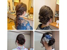 ヘアーセット、着付けもお任せください。