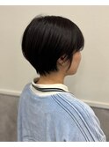 丸みショート×上品ナチュラルブラック