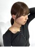 《プチイメチェン》顔周りカット+ケアカラー+aujuaトリートメント