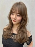 ワンホンレイヤーミルクティーブロンド/新潟/万代/髪質改善