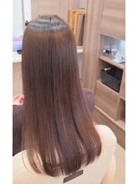 ヘアアトリエ ナイン(hair atelier nine)&nbsp;イメチェン/ピンクベージュ/アンブレラカラー/前髪/福島市