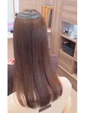 ヘアアトリエ ナイン(hair atelier nine) イメチェン/ピンクベージュ/アンブレラカラー/前髪/福島市