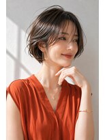 アッシュ 学芸大学店(Ash) ショートボブ/大人女性/シアーベージュ/白髪ぼかし/脱白髪染め