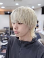 ヒョンミョン ライズバイレボ 取手店(hyon myon/RISE by REVO) ハイトーン/マッシュウルフ【取手/取手駅】