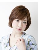すっきりナチュラルボブスタイル♪