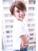 ノーバング小顔ショートアッシュ