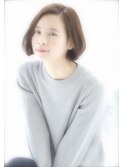 小顔ナチュラルボブ 似合わせカット