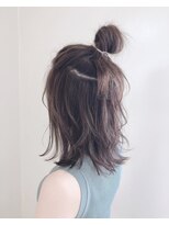 アナザヘアー なんば 高島屋前店(ANAZA hair)&nbsp;簡単ハーフアップ♪20代30代40代大人可愛いセミロング/大阪