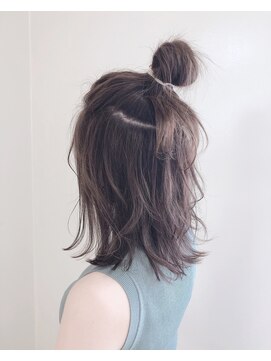 アナザヘアー なんば 高島屋前店(ANAZA hair) 簡単ハーフアップ♪20代30代40代大人可愛いセミロング/大阪