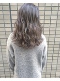 ベージュ×#毛先パーマ#ことりベージュ#黒髪ウォーターフォール