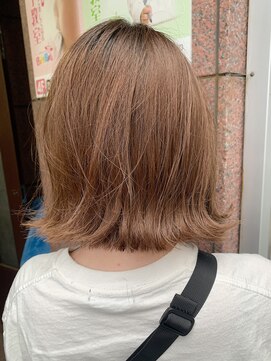 サロンドミルク 溝の口店(salon de MiLK) *少し前下がりのミルクティーベージュ