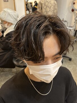 オムデュー(HOMME DEUX) 【YUKI】カルマパーマ×センターパート