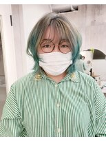 パープル(purple)&nbsp;グラデグリーン